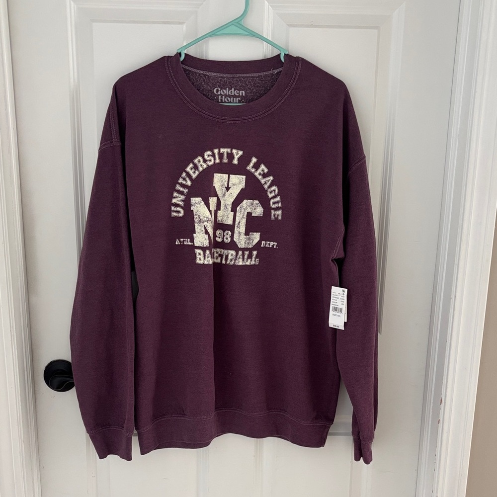 PacSun Purple University League Sweatshirt